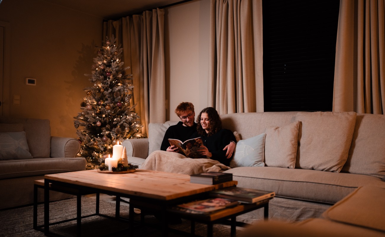 Zomerhuis living kerst